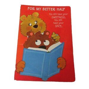 Hallmark birthday Bears card vintage